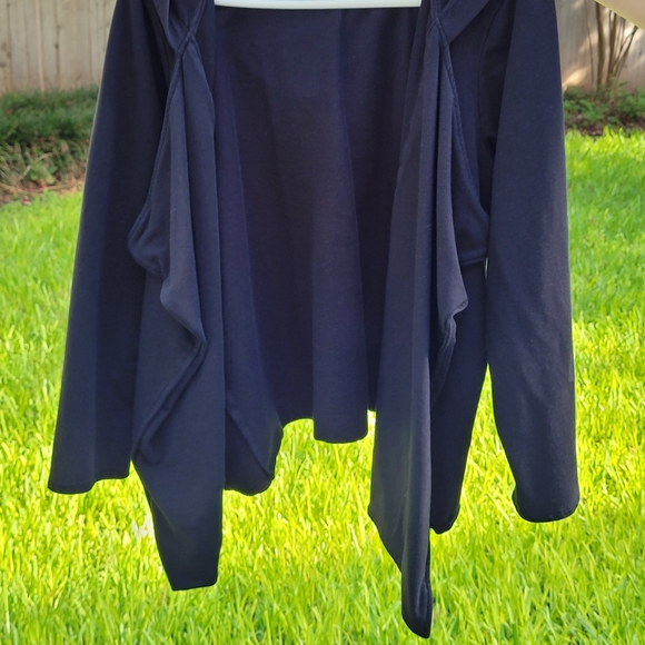 PUREJILL Draped Open Front Cardigan - Picture 3 of 10